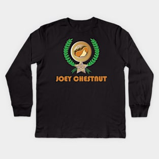 Indulge in Victory with the Iconic Joey Chestnut T-Shirt Print: A Celebration of Competitive Eating Excellence Kids Long Sleeve T-Shirt